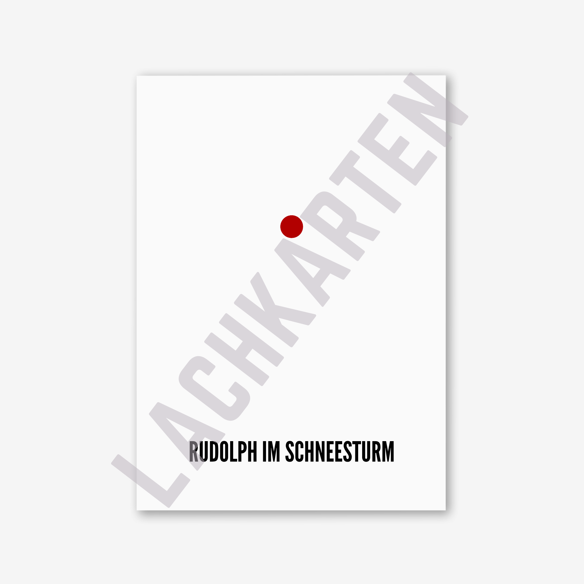 Rudolph im Schneesturm