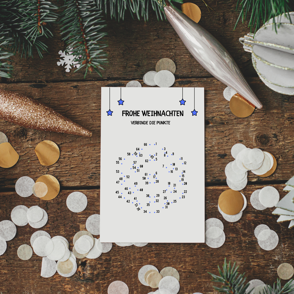 Schneeflocke punktiert