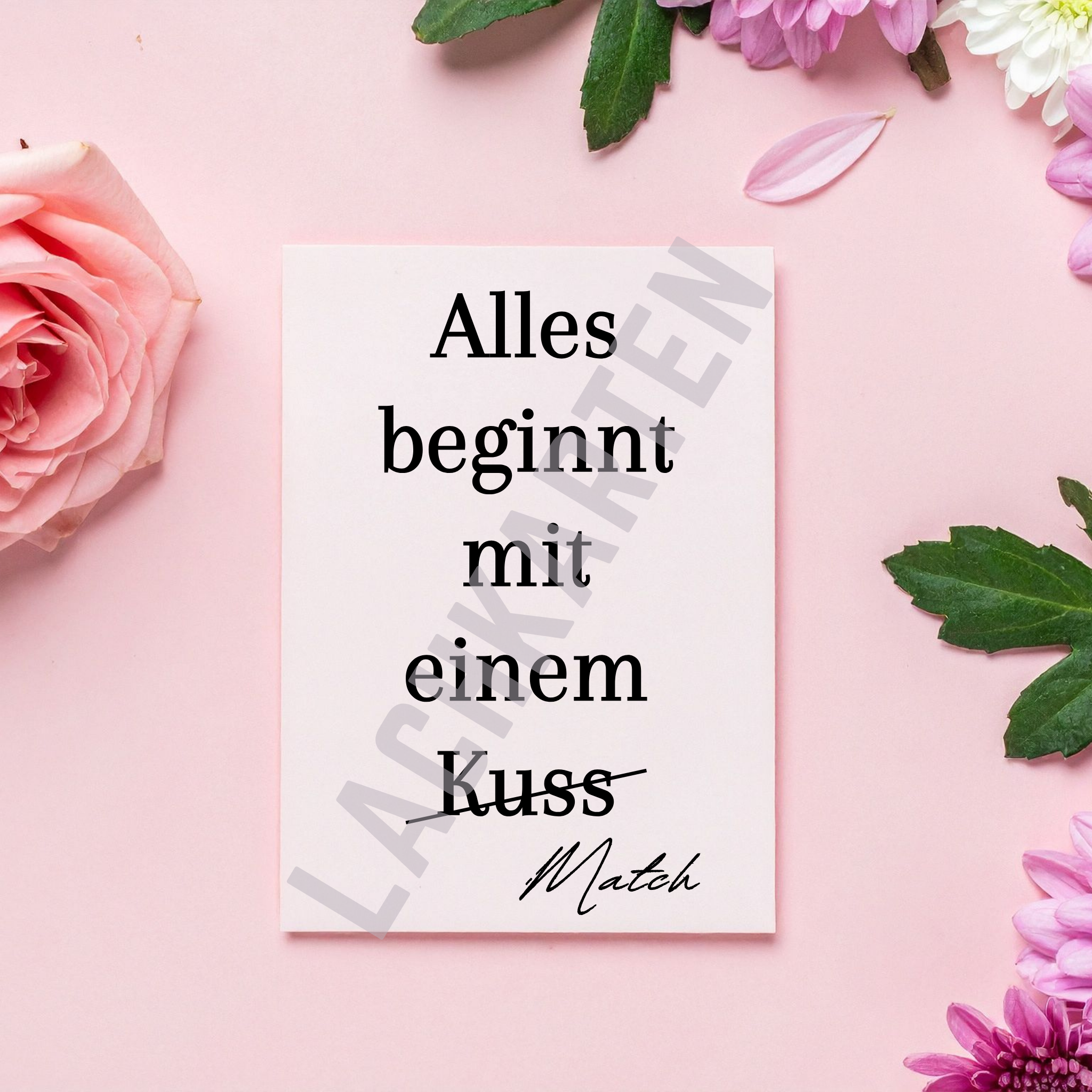 Alles beginnt mit einem Match