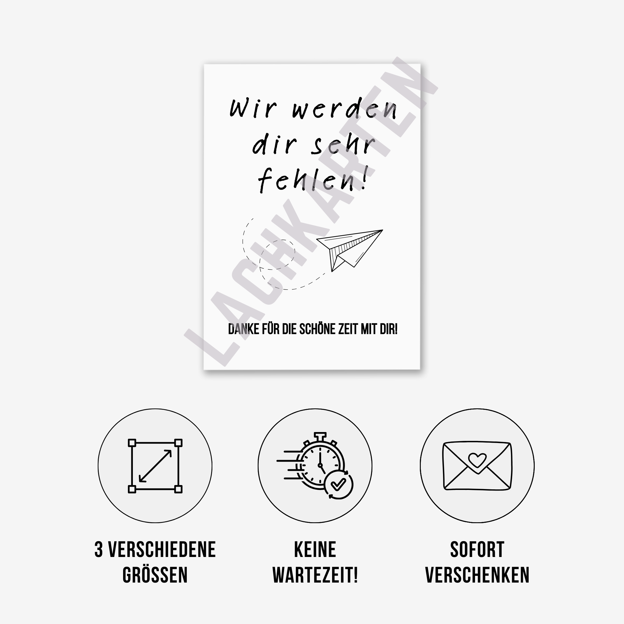 Wir werden dir fehlen