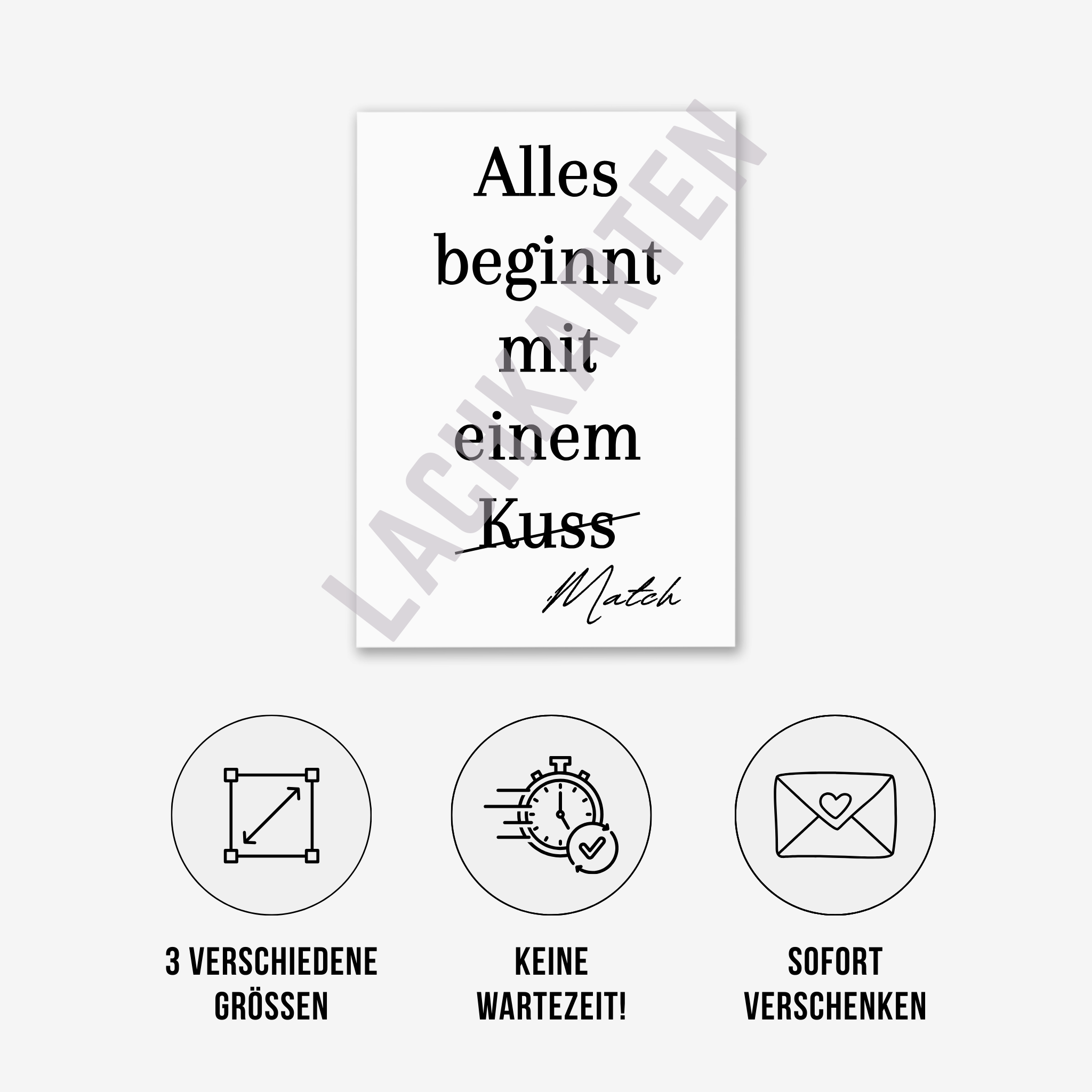 Alles beginnt mit einem Match