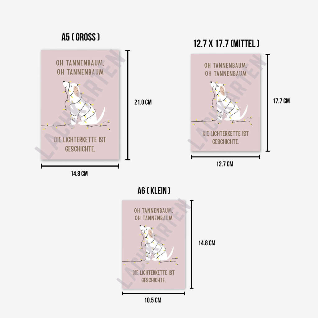 Hund mit Lichterkette...