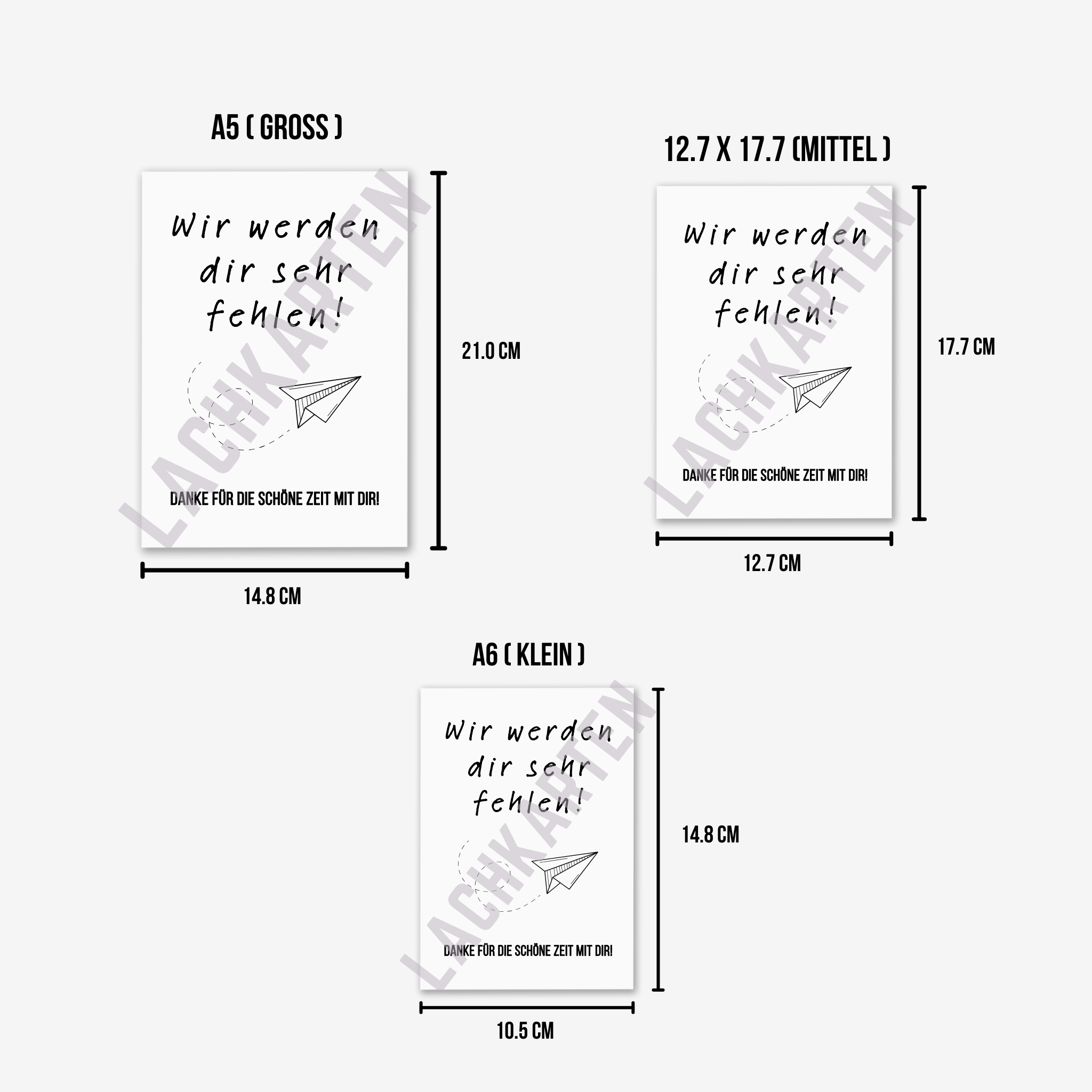 Wir werden dir fehlen