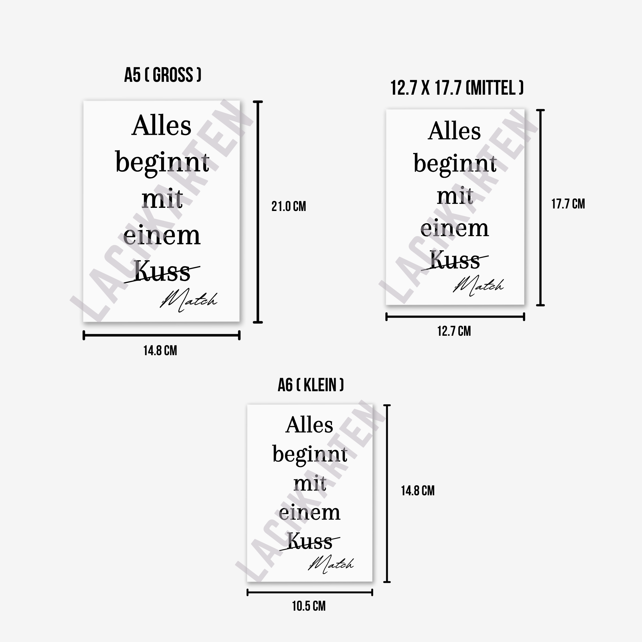 Alles beginnt mit einem Match