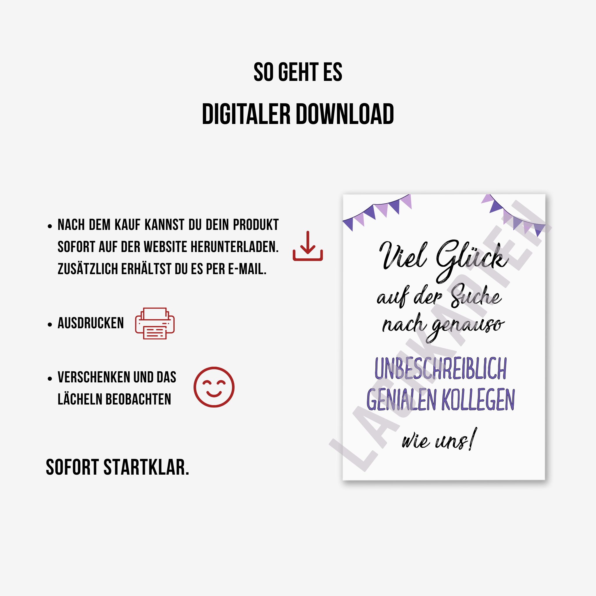 Viel Glück auf der Suche