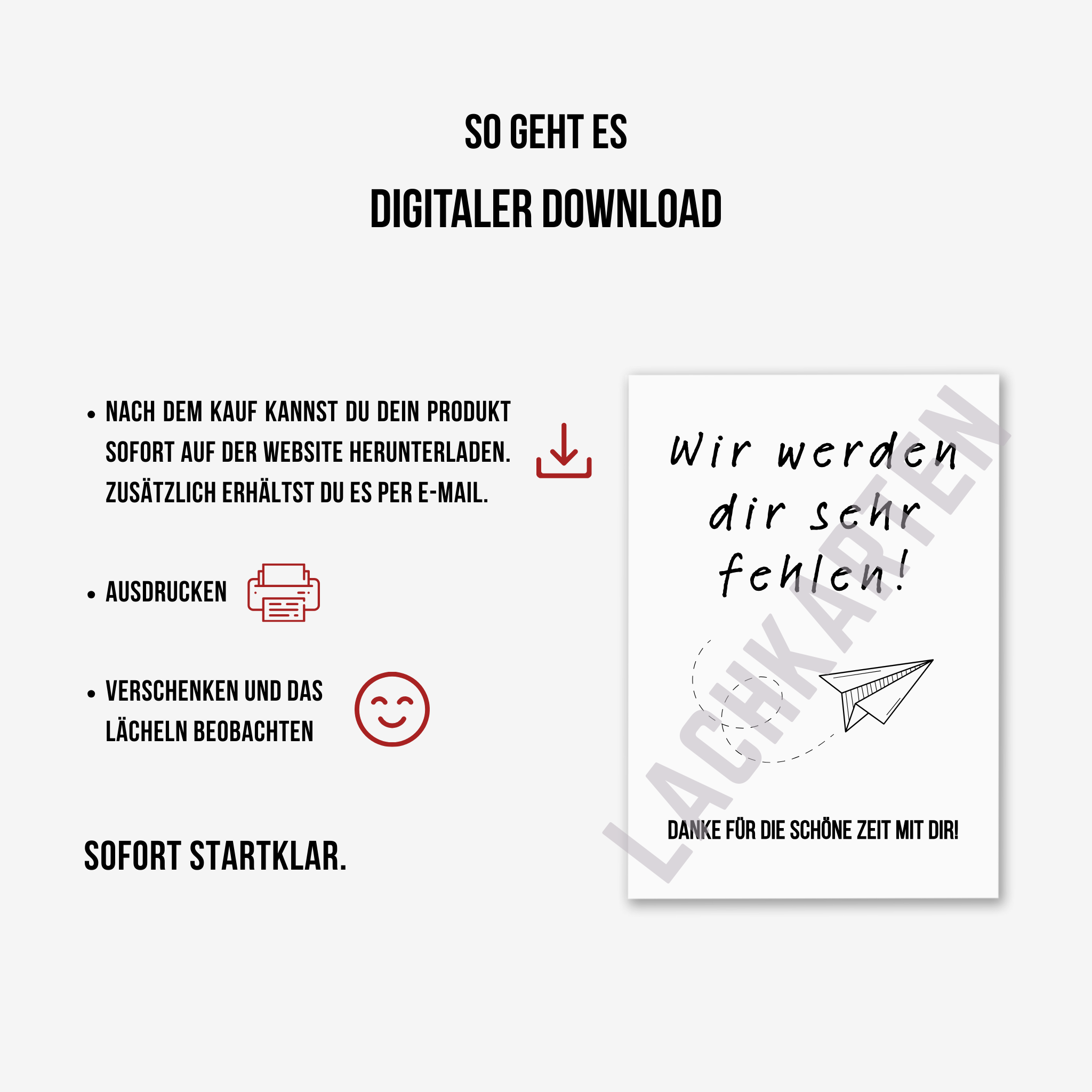 Wir werden dir fehlen