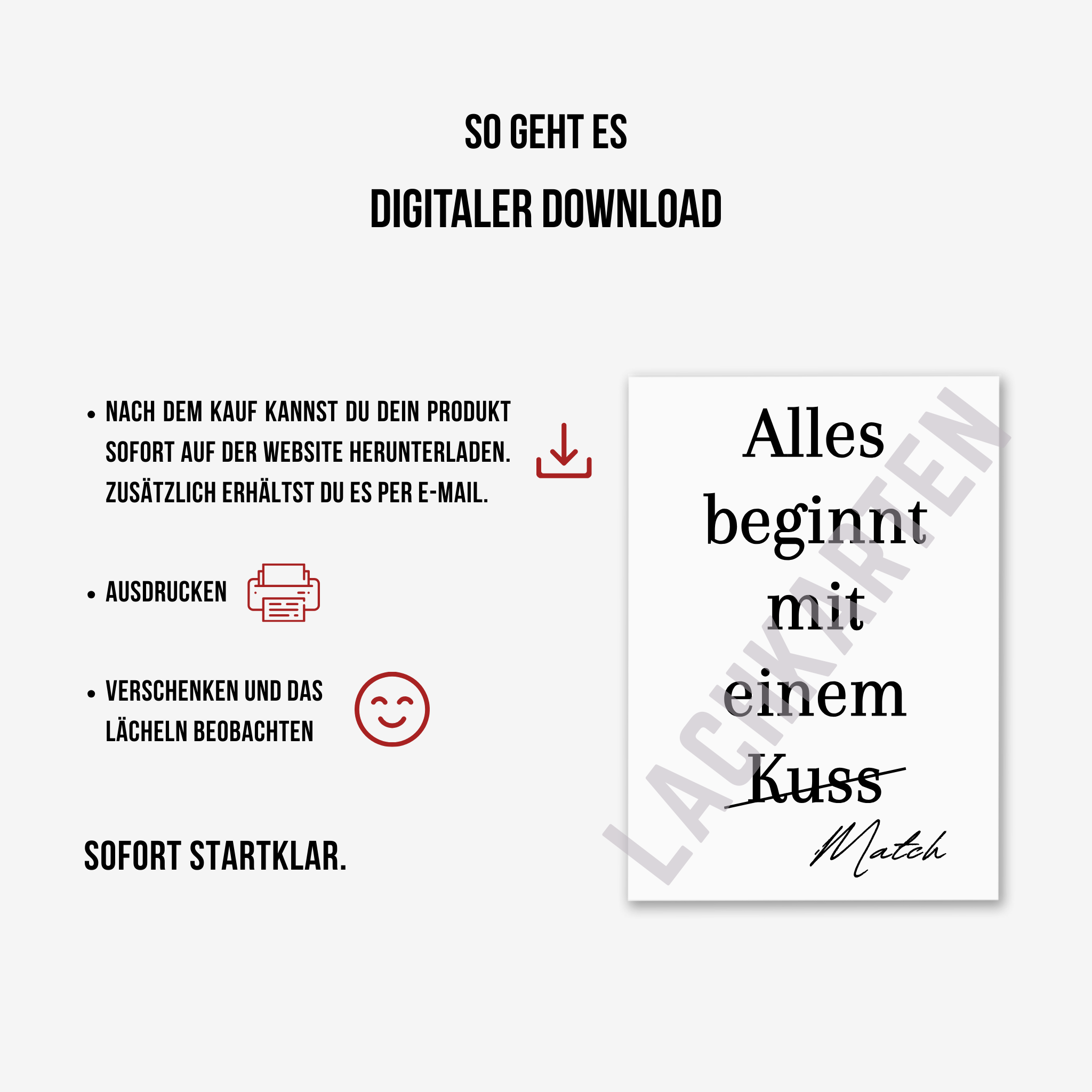 Alles beginnt mit einem Match