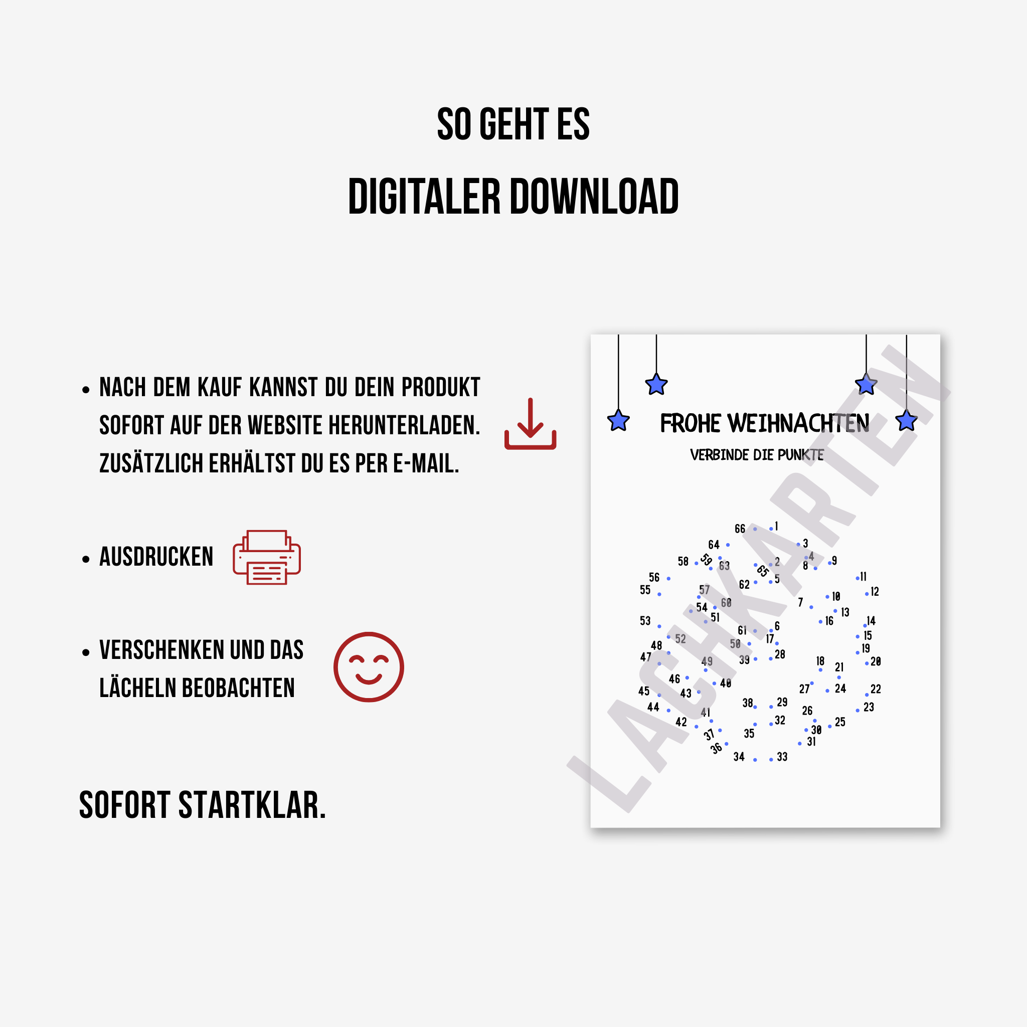 Schneeflocke punktiert